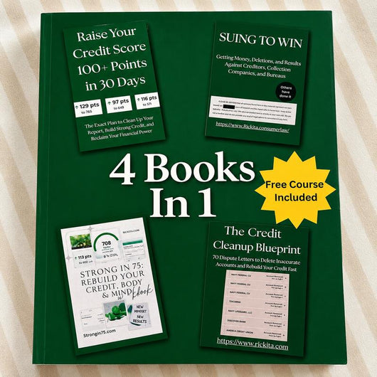 4-in-1 Credit Repair Book All 4 Books Combined Into One Powerful Guide