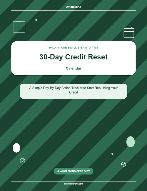 30-Day Credit Reset Calendar E-book